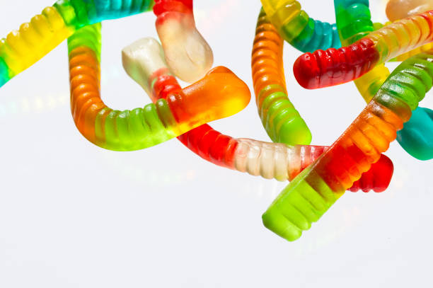 istock Colorful gummy worm candies 1226855846