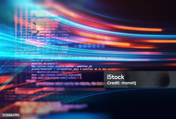 Programming Code Abstract Technology Background Of Software Developer ...