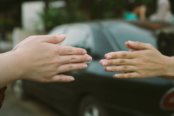 istock Forgive hand with no touching, social distancing on eid 1226875553