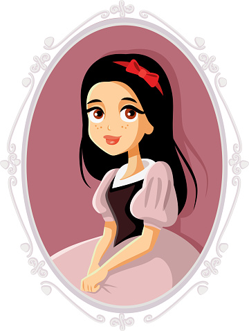 Cute Young Princess Vector Illustration