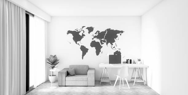 istock 3d rendering of modern Office area 1226881541