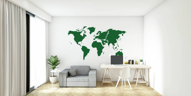 istock 3d rendering of modern Office area 1226881543