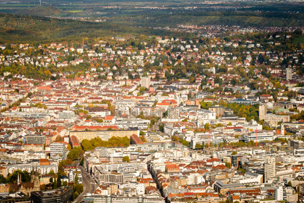 istock Stuttgart city view with buildings 1226883082