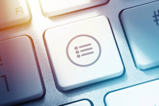 istock Text Icon Graphic as Survey or To Do List Button on White Keyboard 1226883086