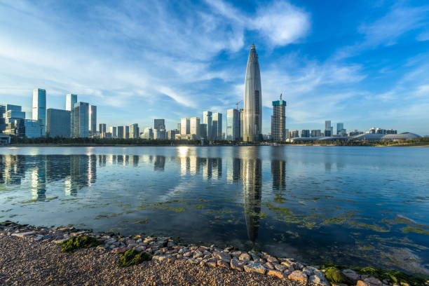 istock modern city waterfront downtown skyline,China 1226883248