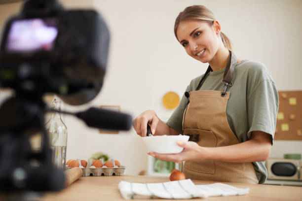 istock Food blogger making a content 1226884232