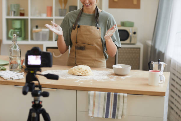 istock Food blogger making a cake 1226884307