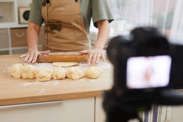 istock Food blogger showing master class 1226884587