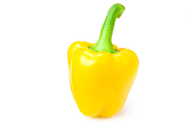 istock one yellow sweet bell pepper isolated on white background 1226887900