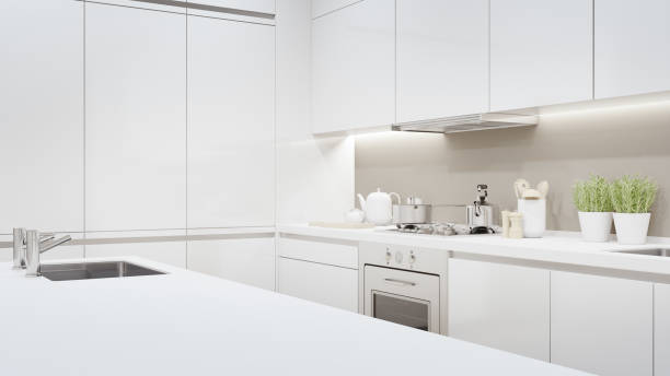 istock Cabinet of modern kitchen in luxury house. 1226892791
