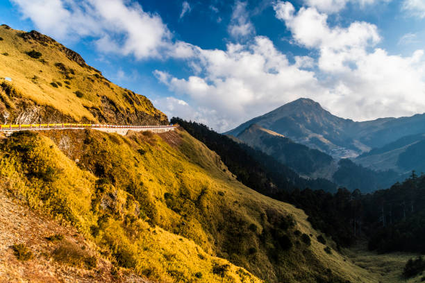 majestätische berglandschaft. hehuan mountain in nantouin, taiwan. - 11818 stock-fotos und bilder