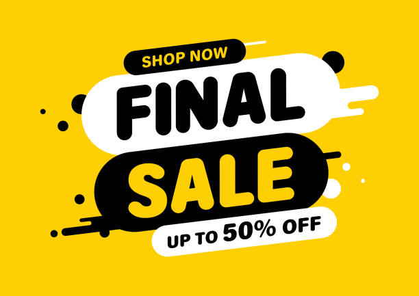 ilustraciones, imágenes clip art, dibujos animados e iconos de stock de estandarte de venta final, oferta especial y venta. compra ahora o solo este fin de semana. hasta 50 o 60 o 70 de descuento. descuento, mega venta. ilustración vectorial. - stock exchange flash