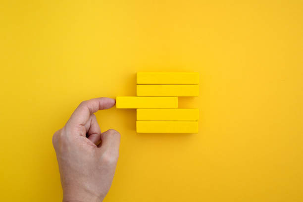 istock fill a gap in the yellow block. 1226904383
