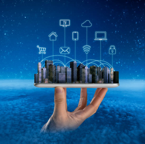 istock Smart City and Modern Building Find with Technology 1226904570