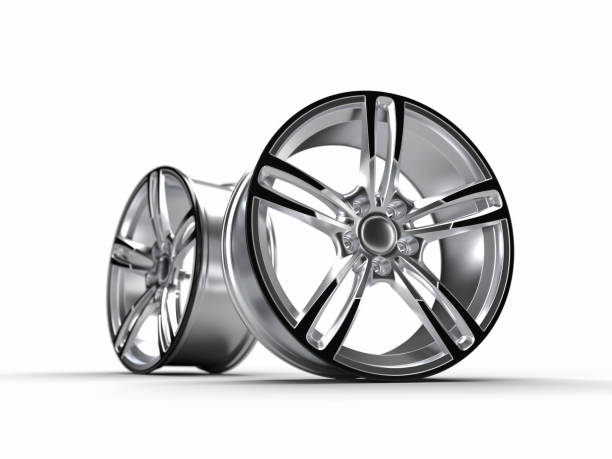 istock Automobile, aluminum disc. Isolated on white background. 3D rendering illustration. 1226906586