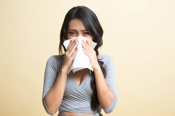 istock Young Asian woman got sick and flu. 1226906674
