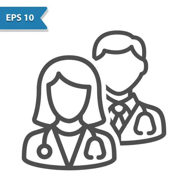 Vector illustration of Medical Team Icon