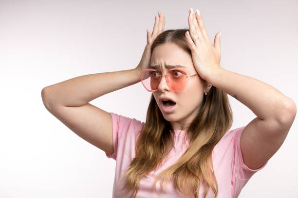 istock young good looking woman dressed casually is in difficul situation 1226923014