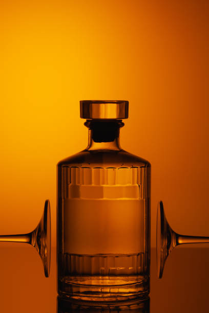 Glass background image mixed with colorful paint, creative edited