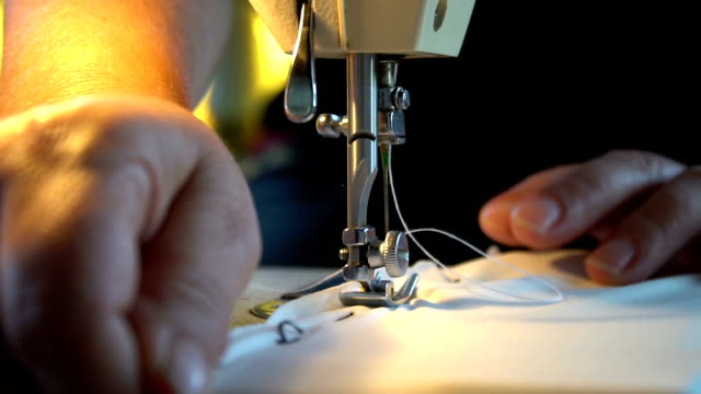 Sewing clothes with sewing machine