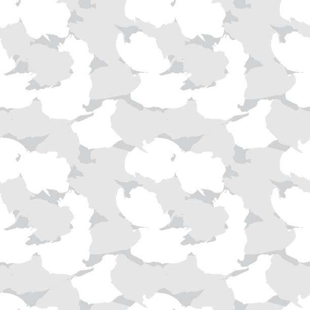 White Camouflage Brush strokes Seamless Pattern Background White camouflage brush strokes seamless pattern background for fashion prints, graphics, backgrounds and crafts black and white cheetah print stock illustrations