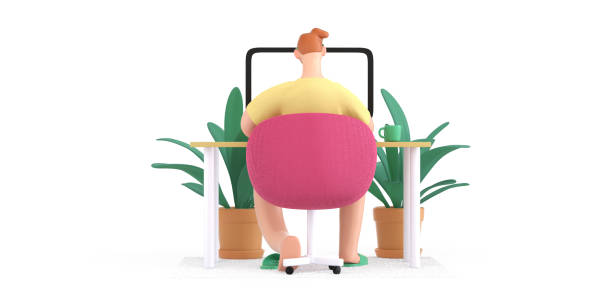 istock Home Office 3D illustartion 1226927271
