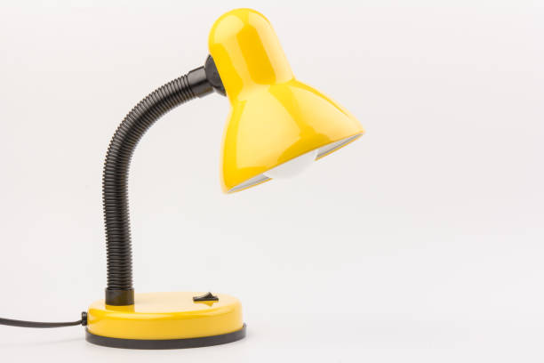istock Yellow desk lamp isolated on white background 1226927462