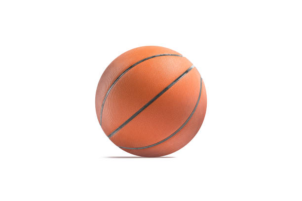 istock Blank rubber basketball ball mockup, side view 1226932384