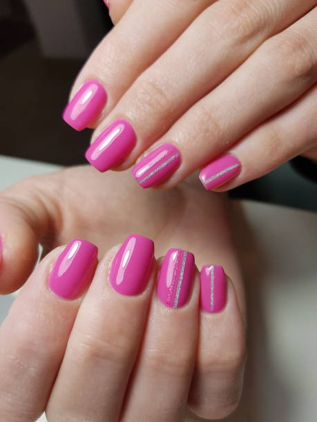 istock Beautiful woman's nails with beautiful manicure. Manicure work. 1226932790
