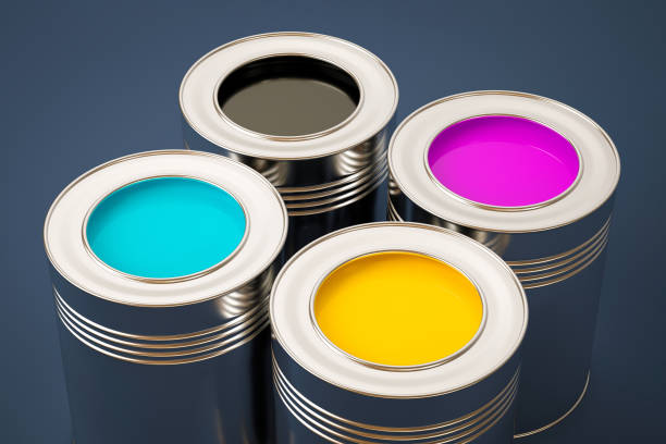 istock cans of paint polygraph cyan magenta yellow black 1226933600