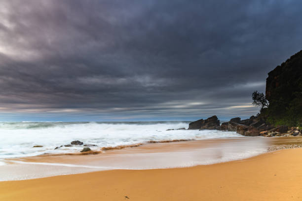 istock Moody Seascape with Large and Powerful Surf 1226934862