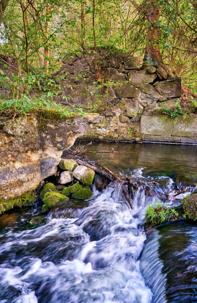 istock Small waterfall in the river. Warnow Breakthrough Valley in Mecklenburg-Vorpommern. Germany 1226936700