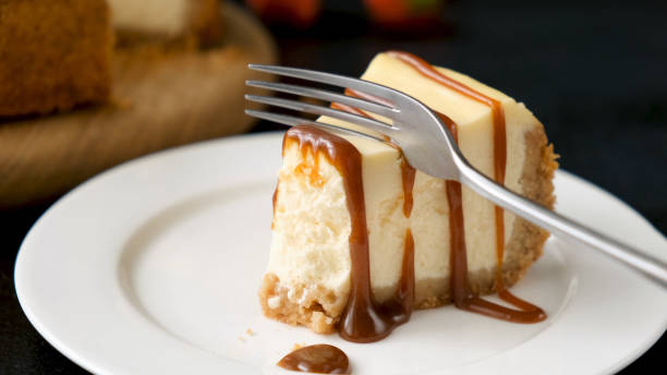 istock Cheesecake with caramel sauce 1226942612
