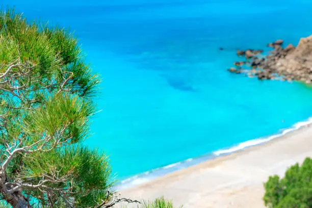 Photo of Famous sandy beach of Agia Fotia near Ierapetra, Crete, Greece.