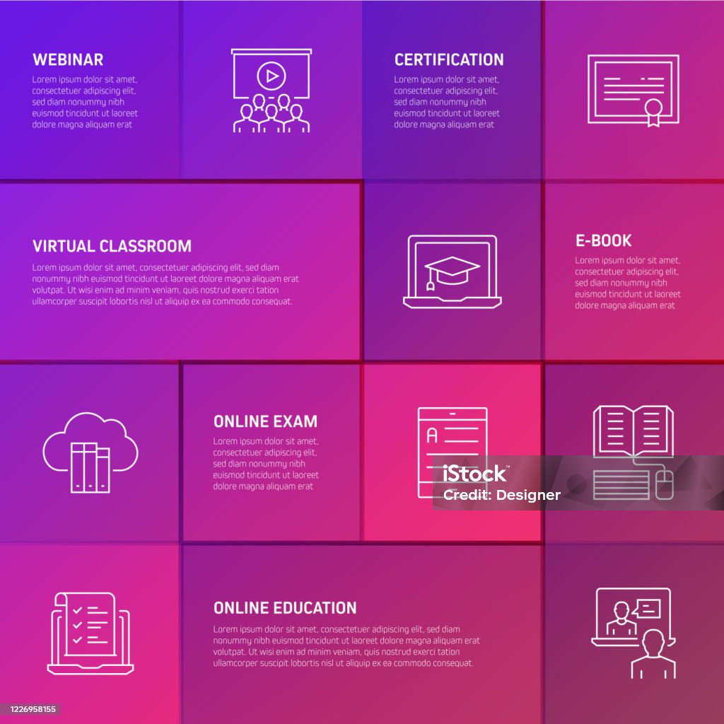 Chart For Elearning Elearning Online Education Home Schooling Related Process Infographic ...