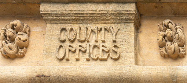 istock The carving above Oxford County Offices 1226960702