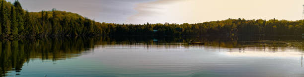 Northern Ontario panoramic photo stock photo