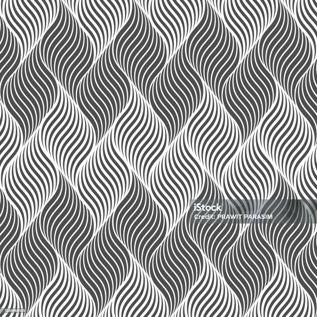 Geometric Pattern Ripple Image Vector Pattern With Geometric Waves Endless Stylish Texture Ripple ...