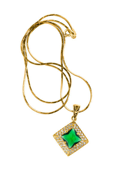 istock Gold necklace isolated 1226969663