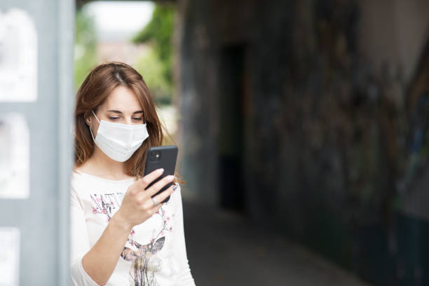 istock Woman with mask during Corona 1226972456