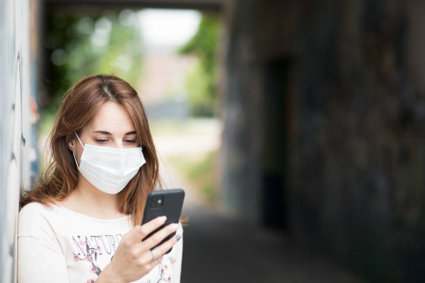 istock Woman with mask during Corona 1226972629
