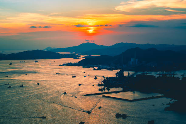 istock Hong Kong night viewed from Victoria harbor 1226974201