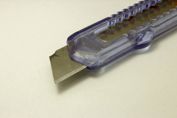 istock Plastic utility knife with old and rusted blade 1226974352