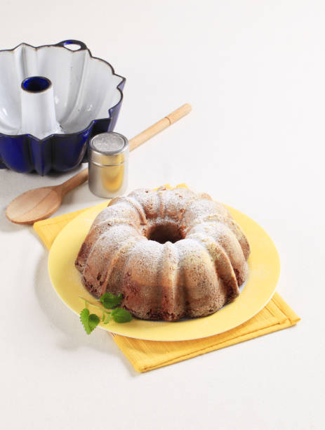 Freshly baked bundt cake