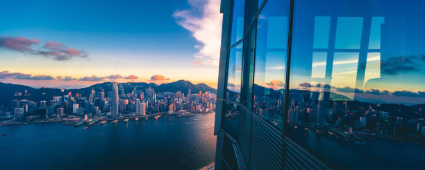 istock Hong Kong night viewed from Victoria harbor 1226974584