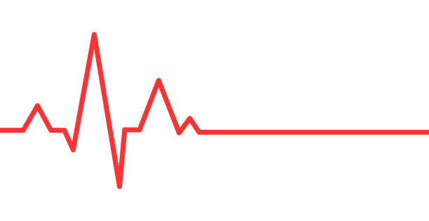roter puls auf weißem hintergrund. heartbeat puls flache vektor-symbol. vektor-illustration für medizinische angebote und websites. - entfernen grafiken stock-grafiken, -clipart, -cartoons und -symbole