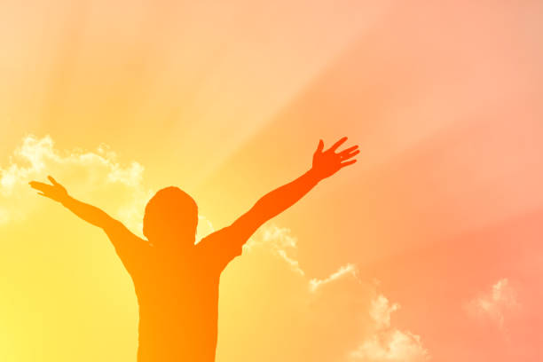 istock A man thanking God on the mountain 1226975119