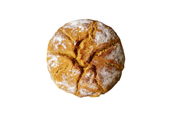 istock Bread Whole Round Isolated on White Background 1226980091
