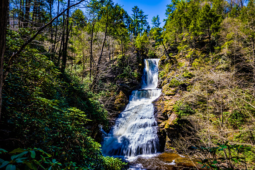 Scenic Dingmans Falls in Delaware Township tourist destination place
