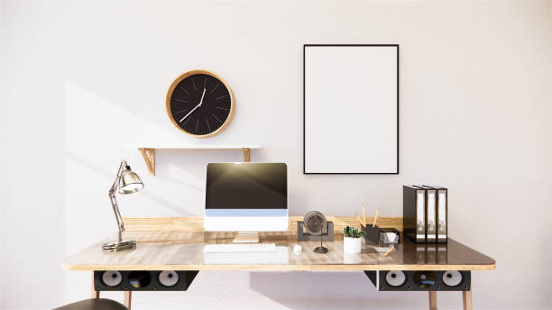 istock Empty - Living Room white brick wall Loft Style Interior Design. 3D Rendering 1226983936